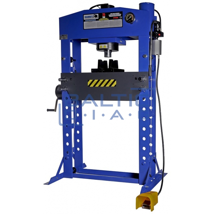 Shop press air hydraulic 75 ton